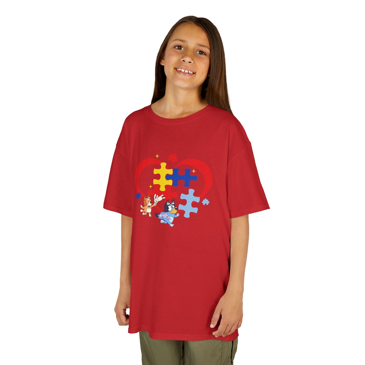 Kids Autism Puzzle Heart T-Shirt