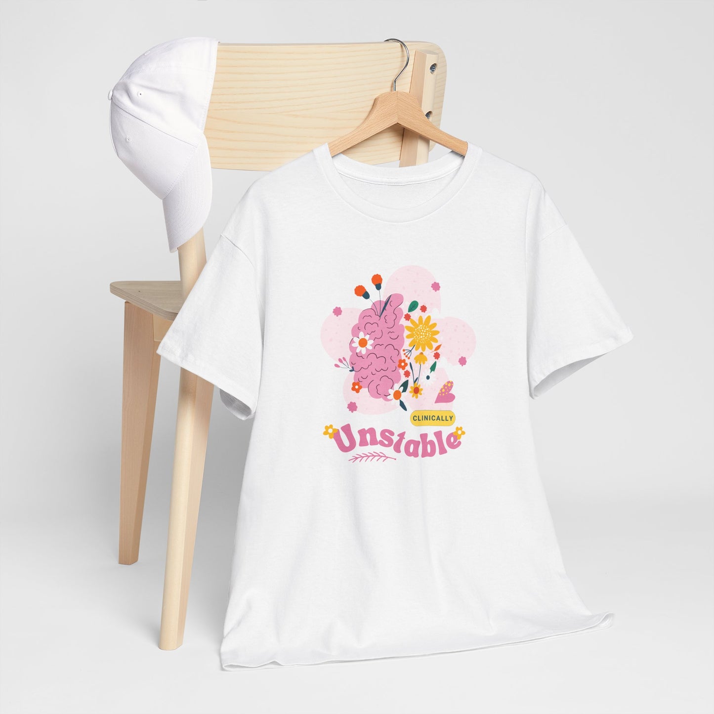 Colorful Unstable Unisex Heavy Cotton Tee - Fun Graphic T-Shirt for Every Occasion