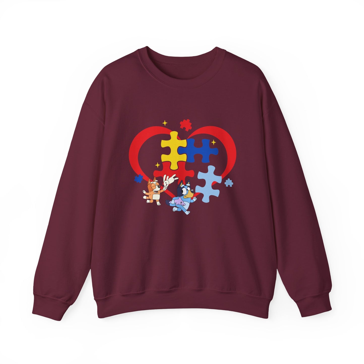 Autism Awareness Puzzle Heart Sweatshirt