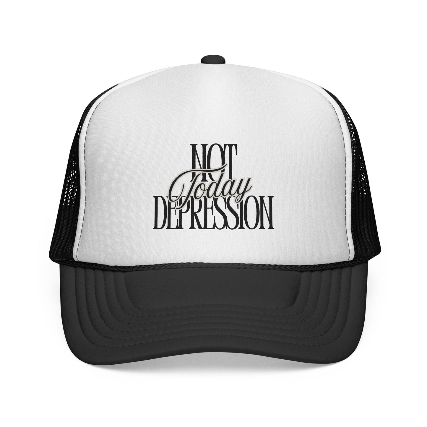 Trucker Cap — "Not Today Depression" Embroidered Mental Health Awareness Hat