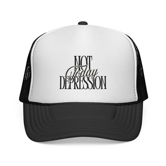 Trucker Cap — "Not Today Depression" Embroidered Mental Health Awareness Hat
