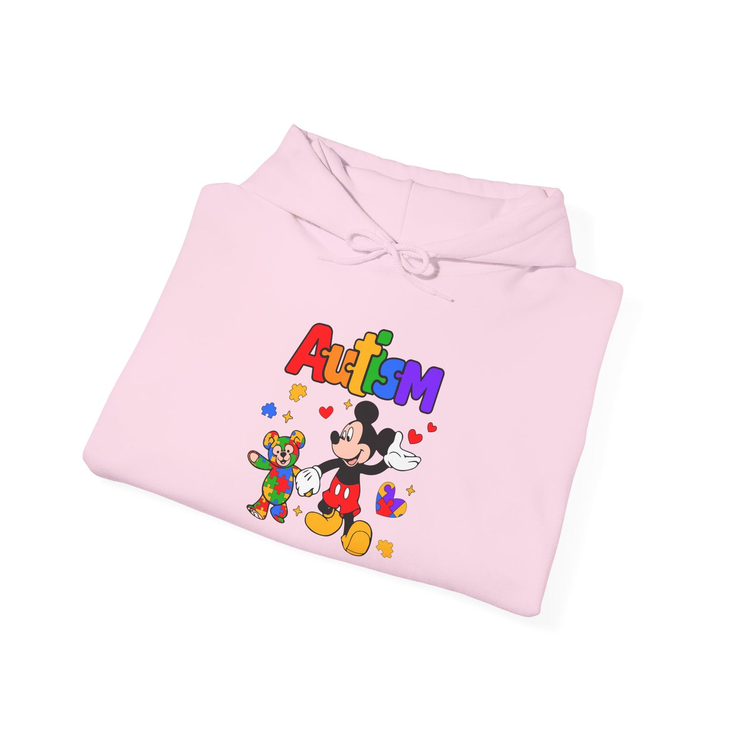 Autism Awareness Hoodie — Colorful Puzzle Heart Design