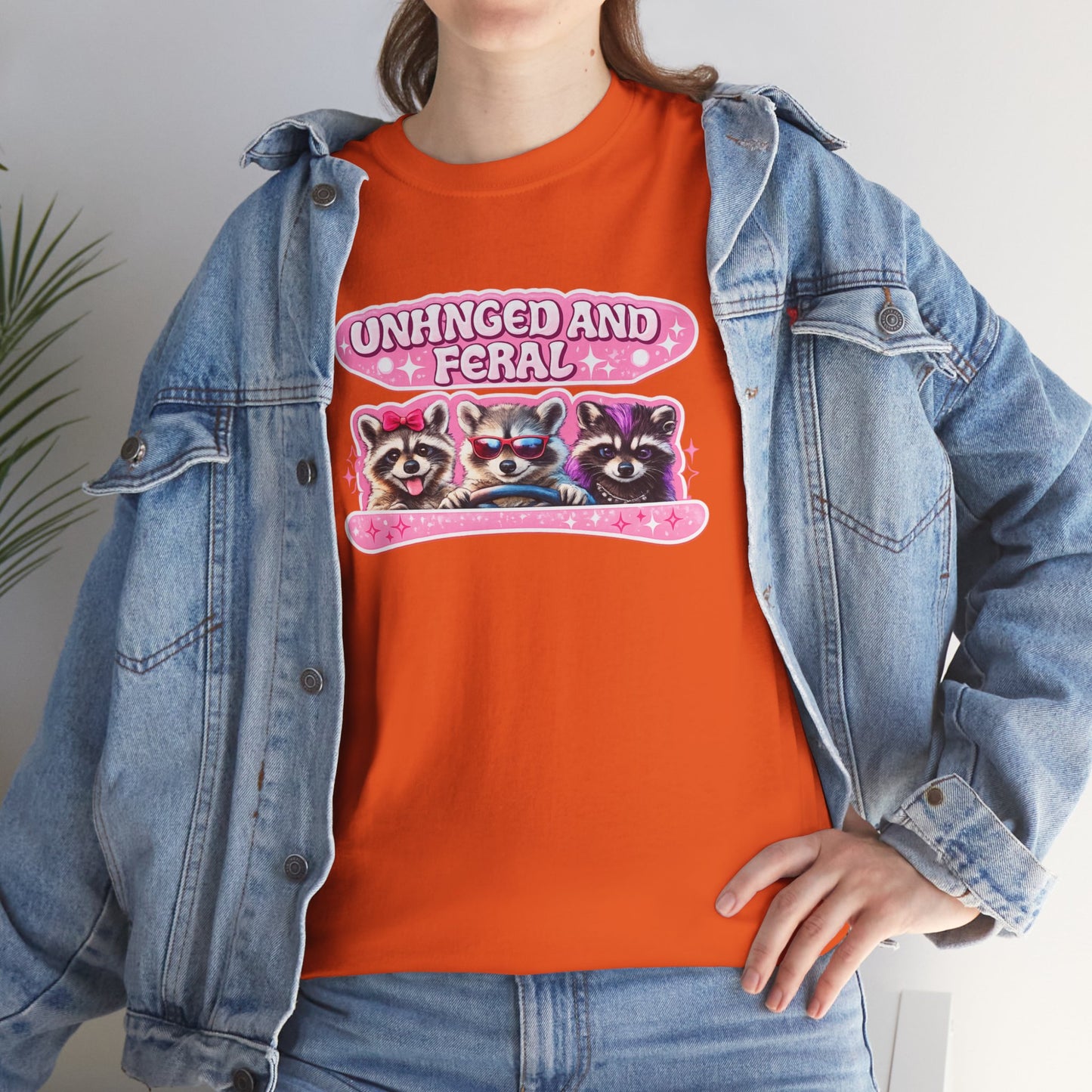 Unhinged and Feral Raccoon Tee