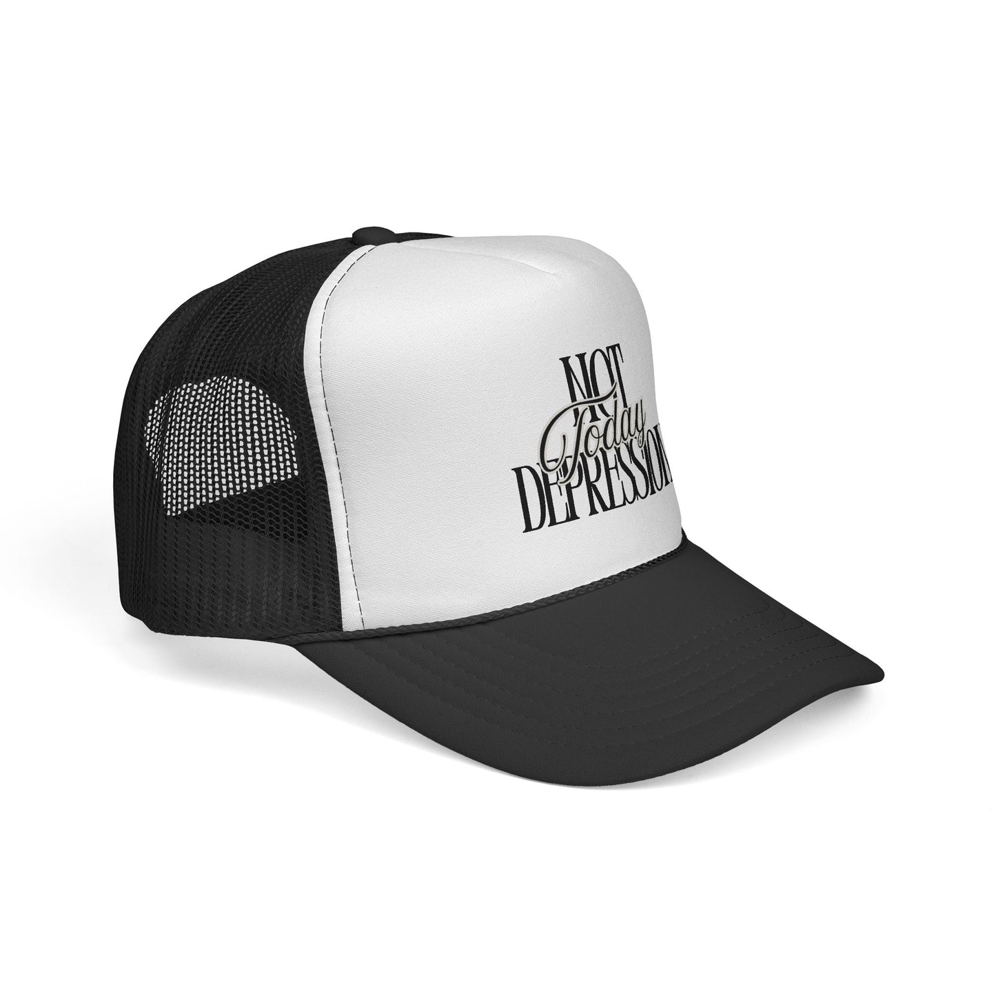 Trucker Cap — "Not Today Depression" Embroidered Mental Health Awareness Hat