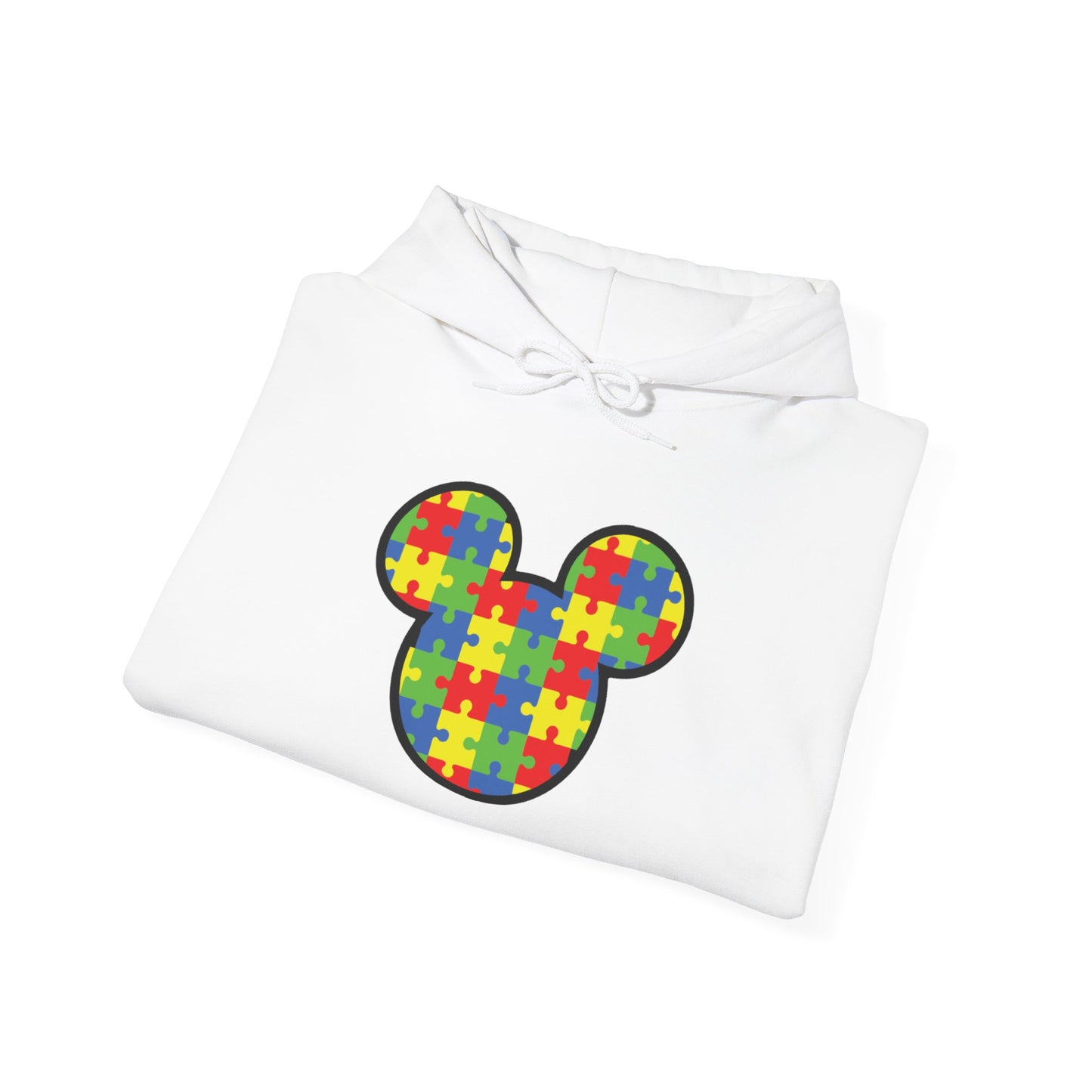 Colorful Puzzle Mickey Hoodie - Unisex Heavy Blend®