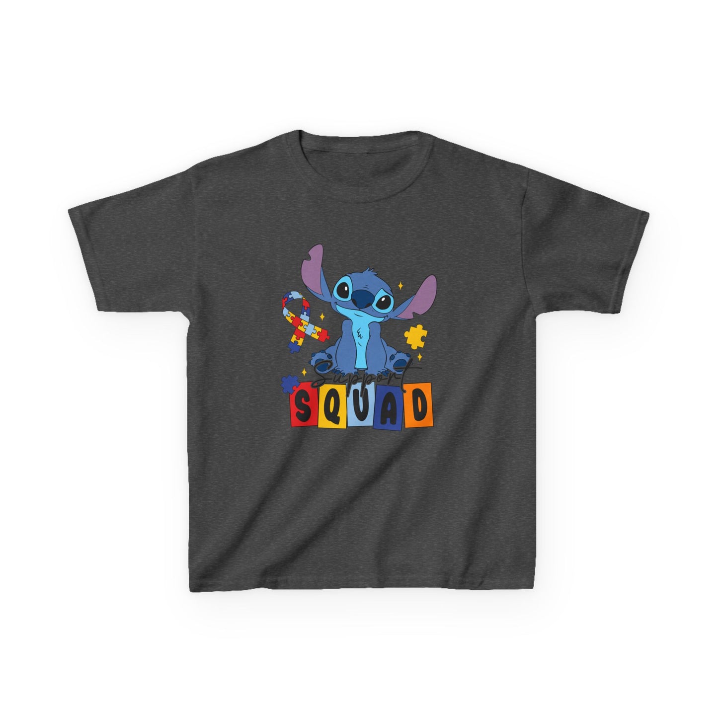 Kids Tee — Cute Stitch 'Squad' Graphic Shirt for Disney Fans
