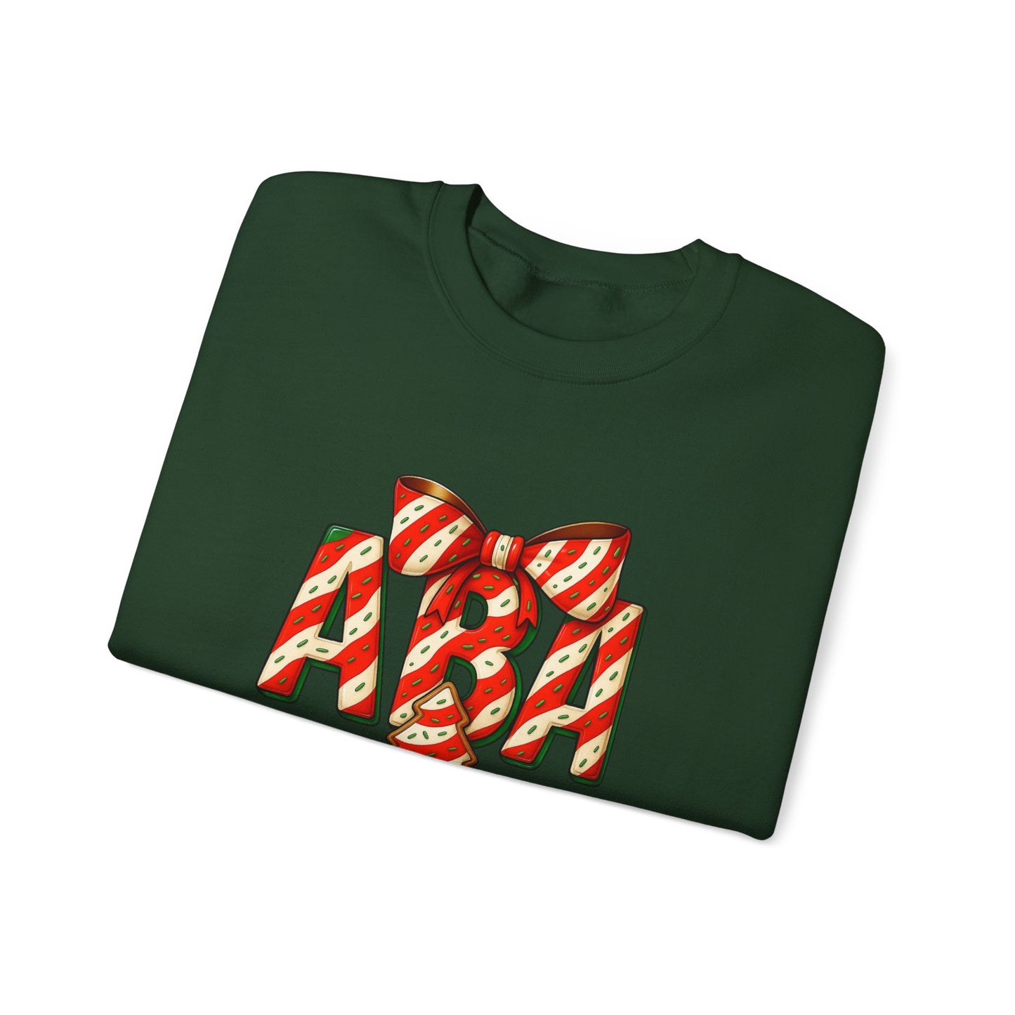 ABA Little Debbie Cake Candy Cane Graphic Sweatshirt — Holiday Music Fan Crewneck