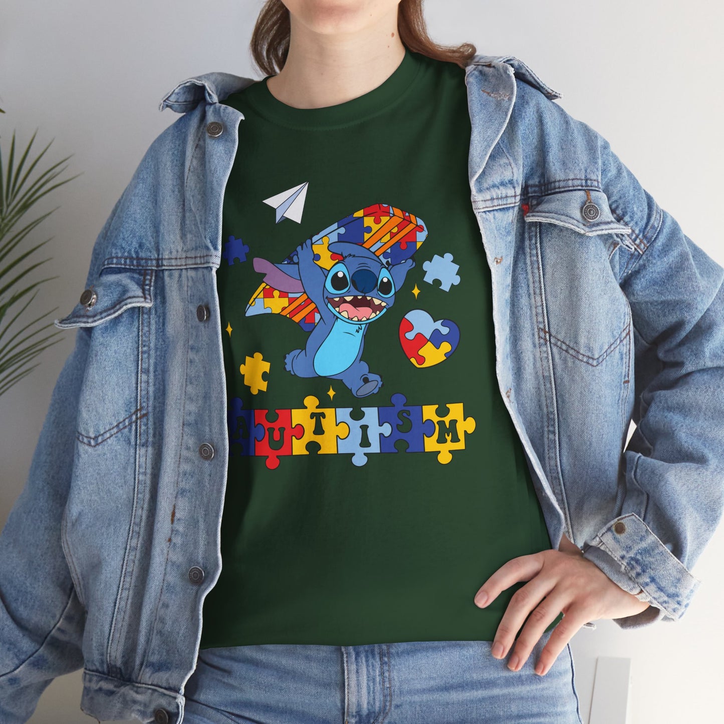 Autism Awareness Puzzle Heart Tee