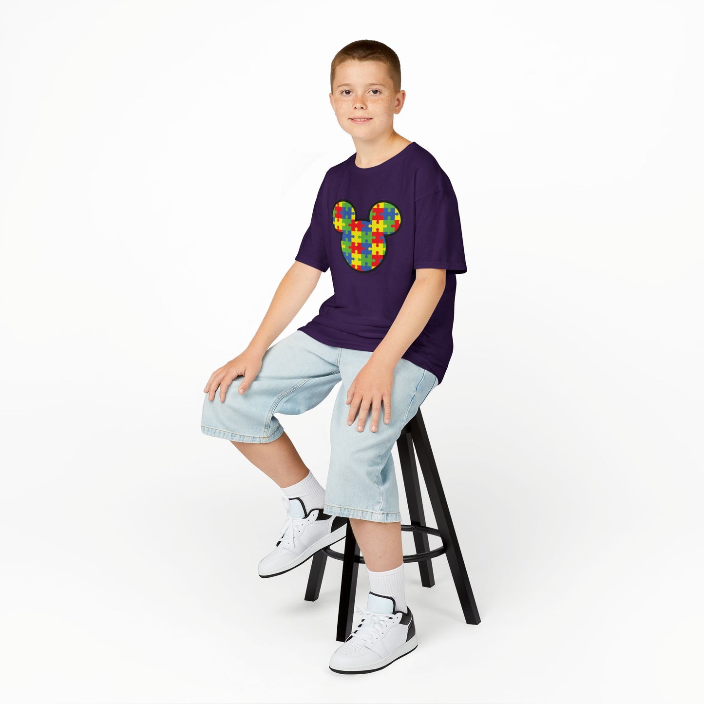 Colorful Puzzle Mickey Mouse Kids Tee