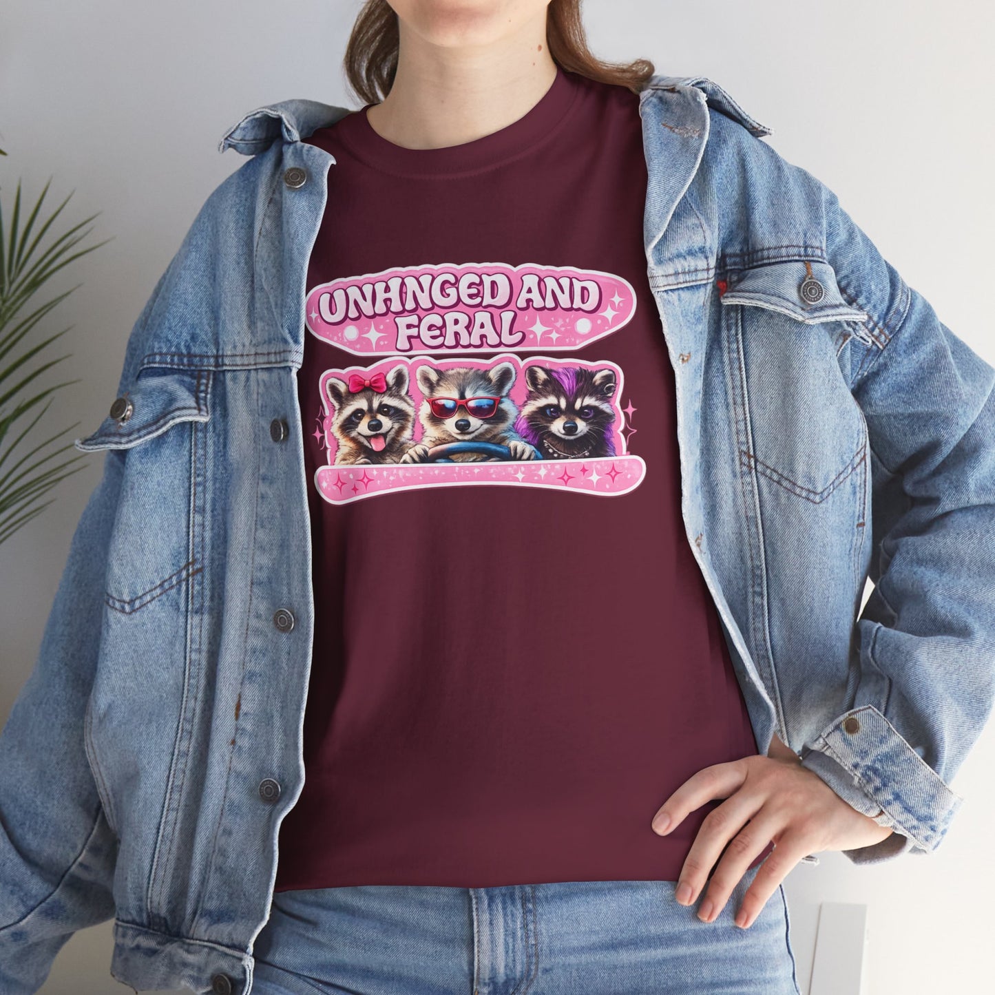 Unhinged and Feral Raccoon Tee