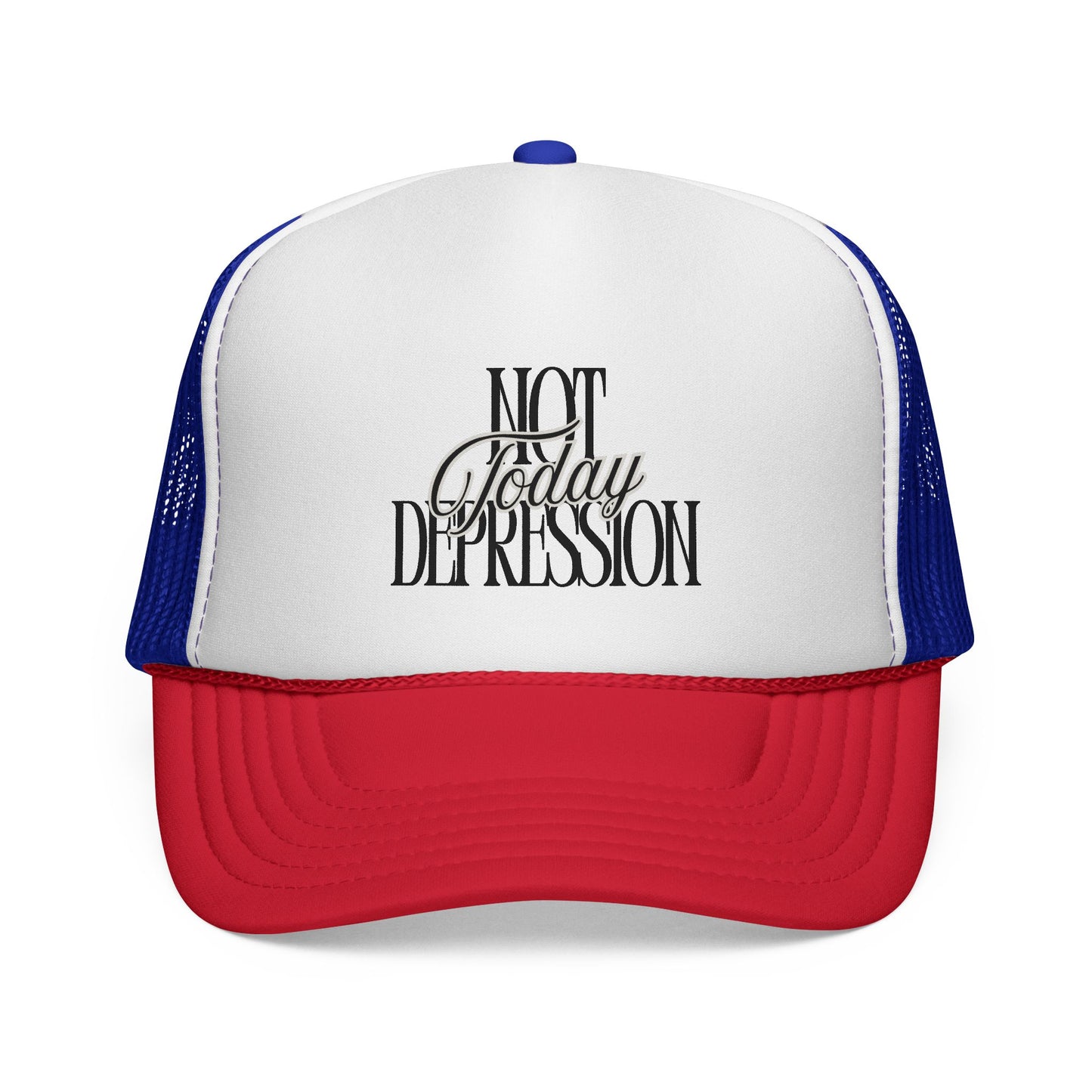 Trucker Cap — "Not Today Depression" Embroidered Mental Health Awareness Hat