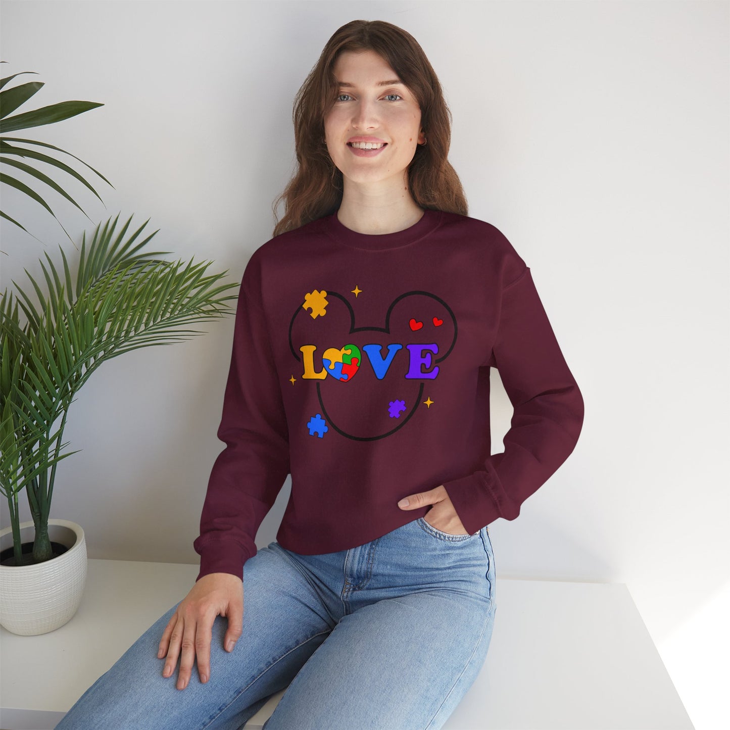 Love Puzzle Crewneck Sweatshirt