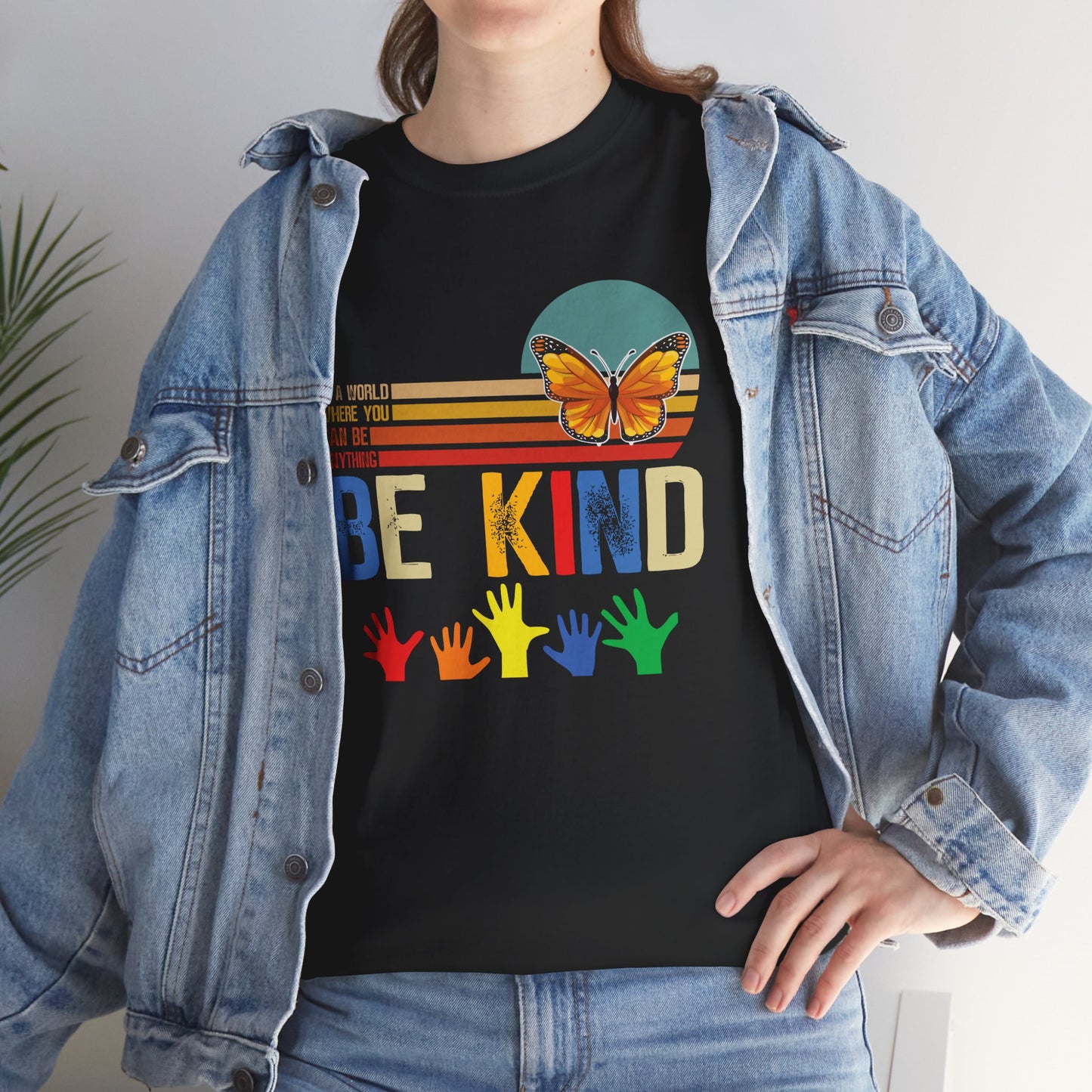 Be Kind Unisex Heavy Cotton Tee - Colorful Inspirational T-Shirt