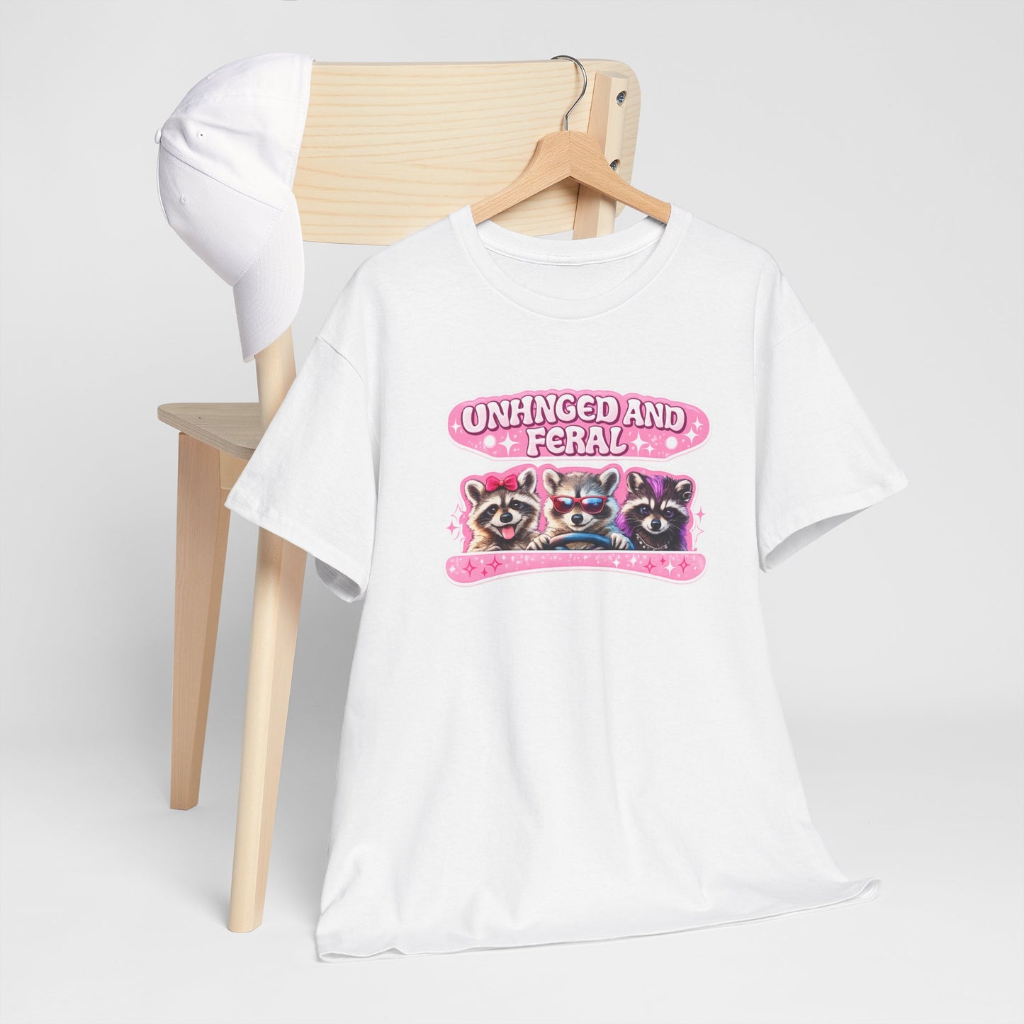 Unhinged and Feral Raccoon Tee