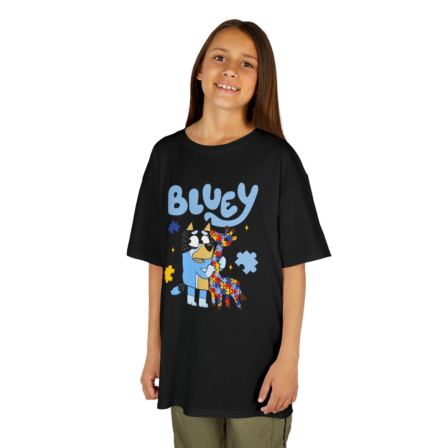 Bluey Kids T-Shirt – Colorful Cartoon Blue Heeler Design