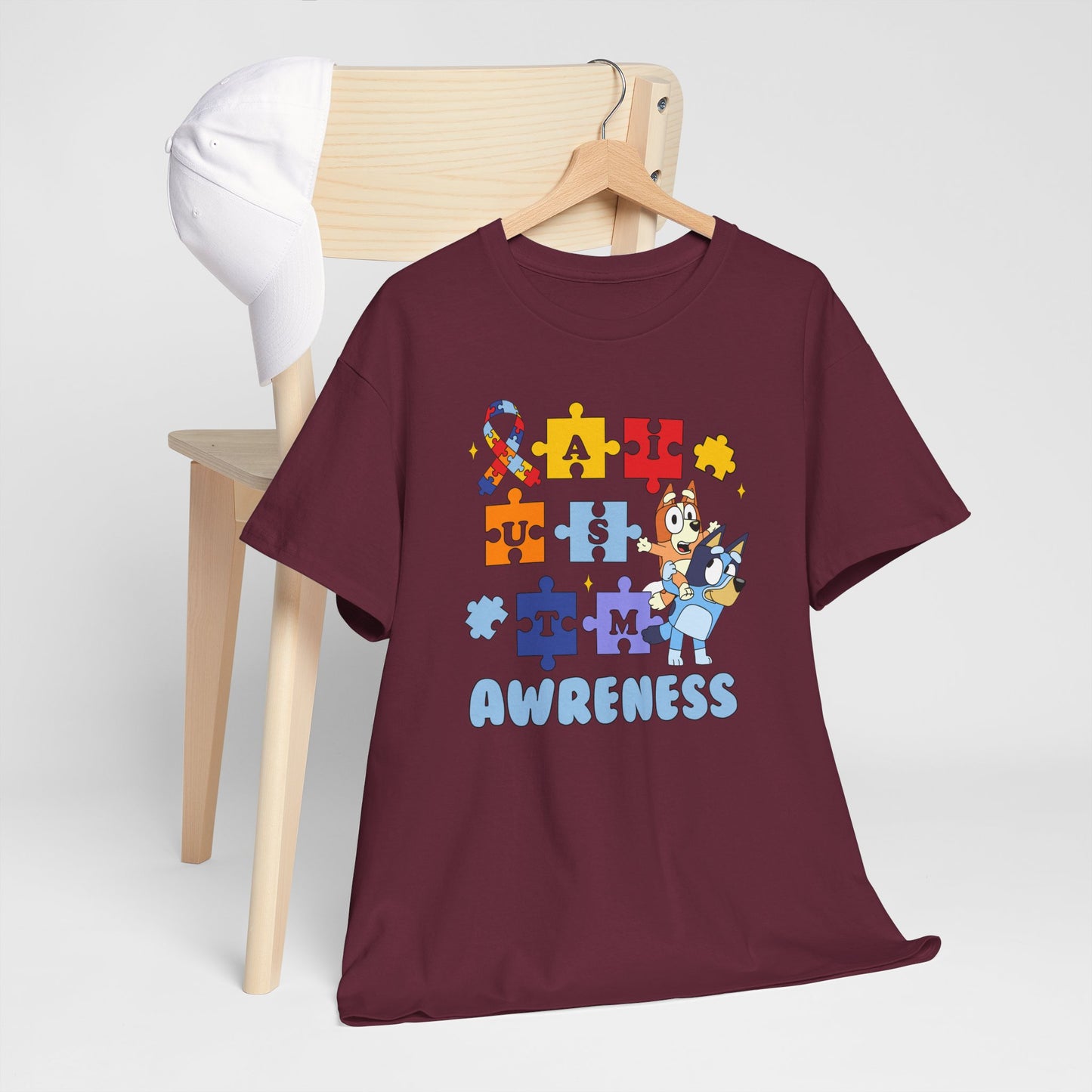 Autism Awareness Puzzle Tee - "I Am Awareness" Support Shirt