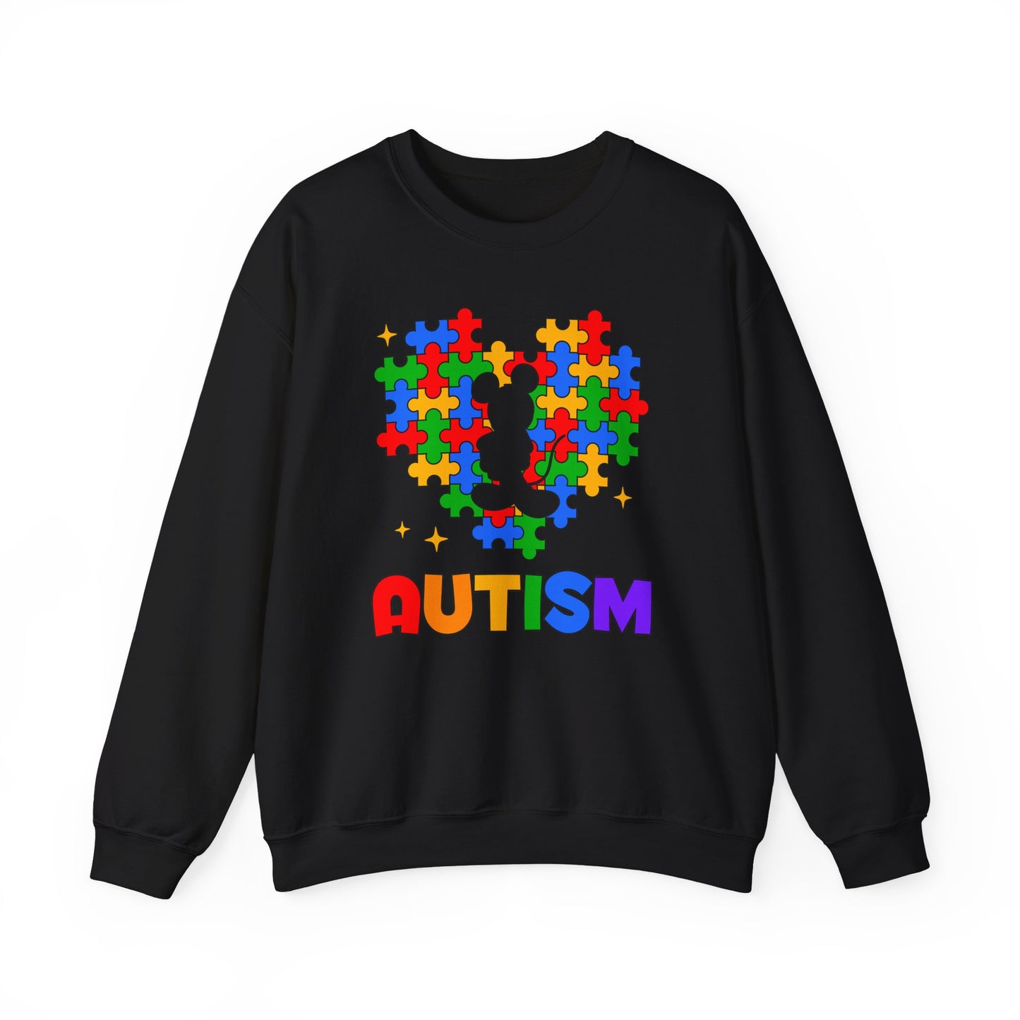 Autism Puzzle Heart Crewneck Sweatshirt