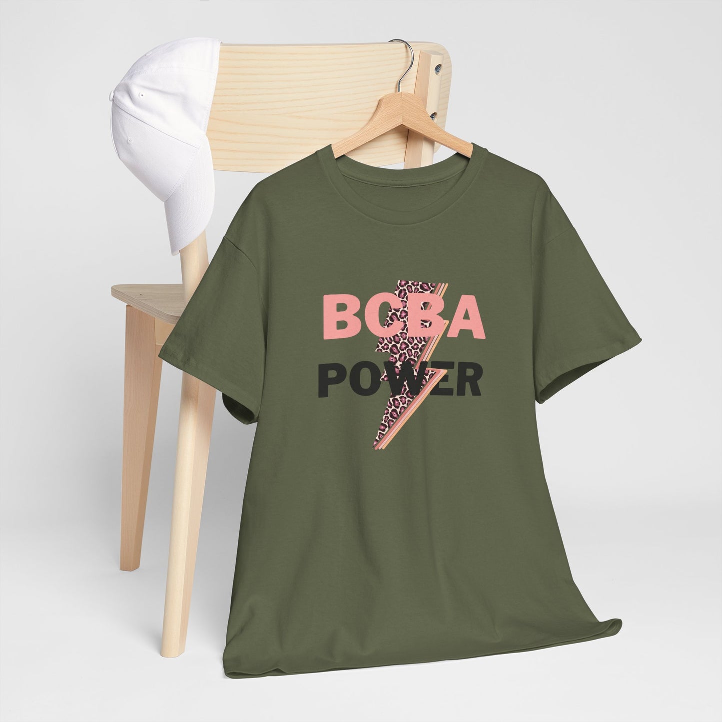 BCBA Power Unisex Heavy Cotton Tee - Empowerment Graphic T-Shirt