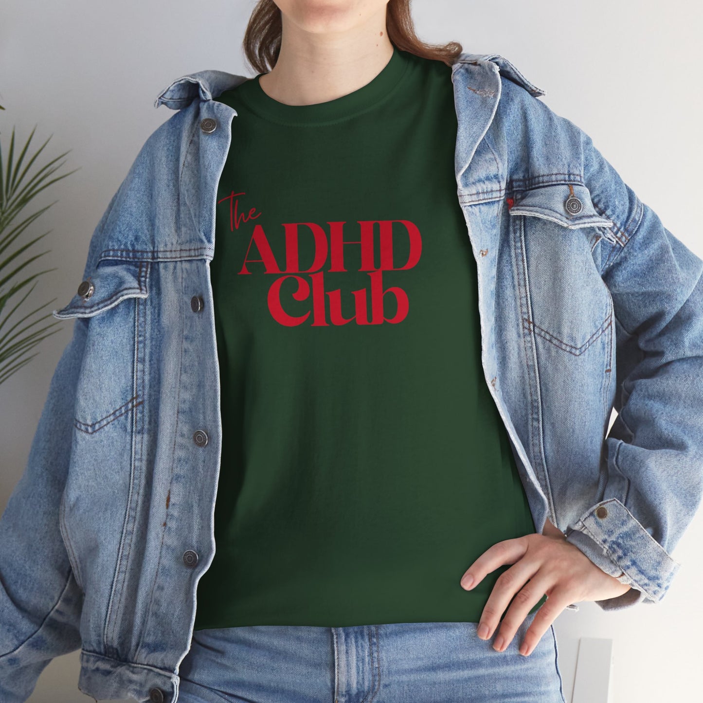 ADHD Club Unisex Heavy Cotton Tee - Comfortable & Supportive T-Shirt