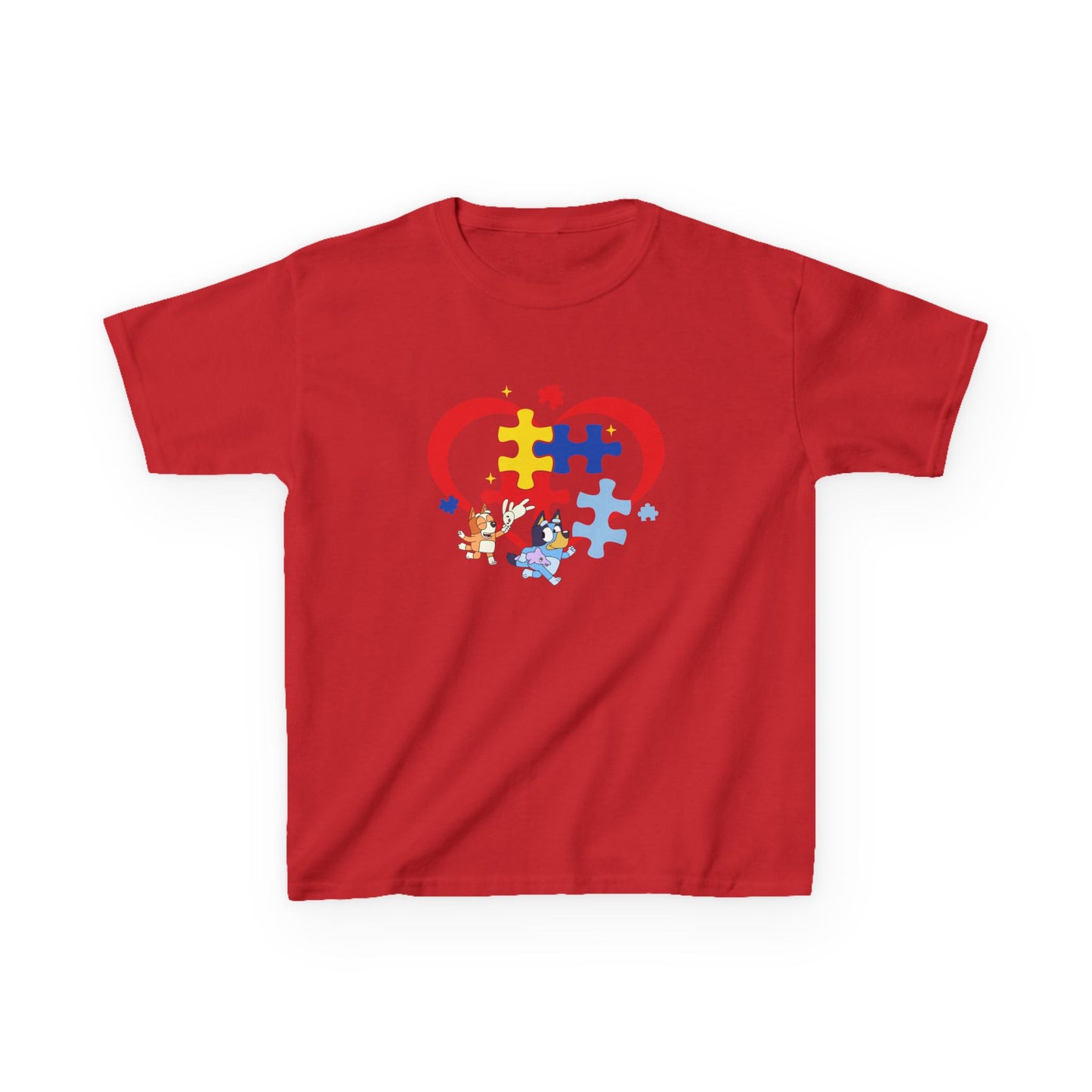 Kids Autism Puzzle Heart T-Shirt