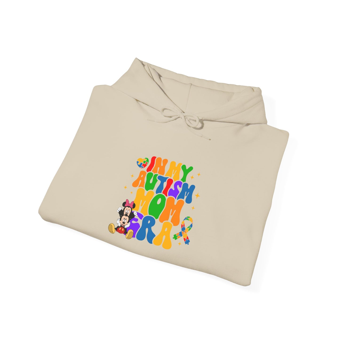Autism Mom Hoodie — Colorful Puzzle Heart Design (Autism Awareness)