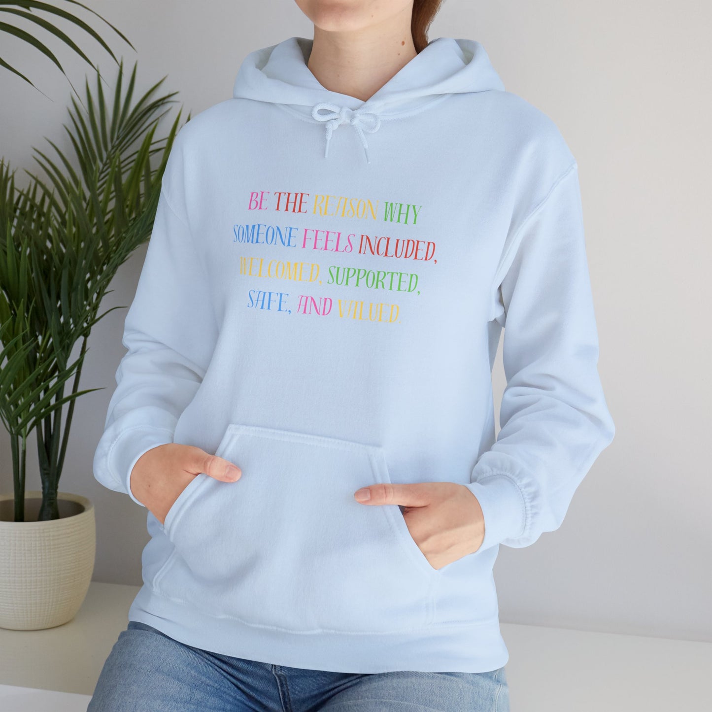Pastel Inspirational Hoodie — 'Be the Reason Someone Smiles Today' Comfort Pullover