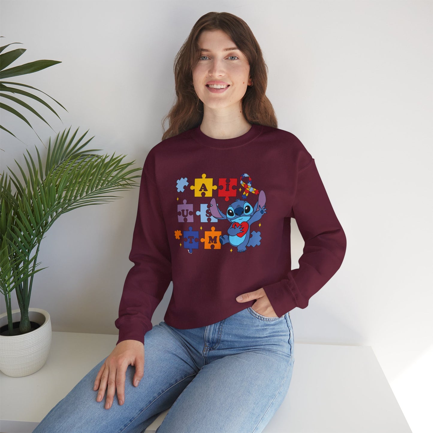 Autism Awareness Puzzle Heart Sweatshirt