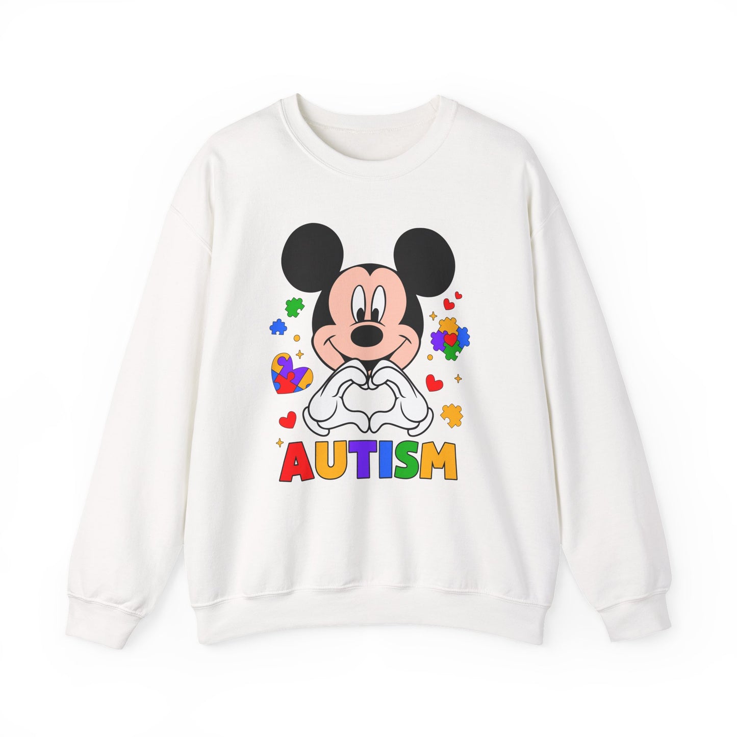 Autism Awareness Cartoon Crewneck Sweatshirt