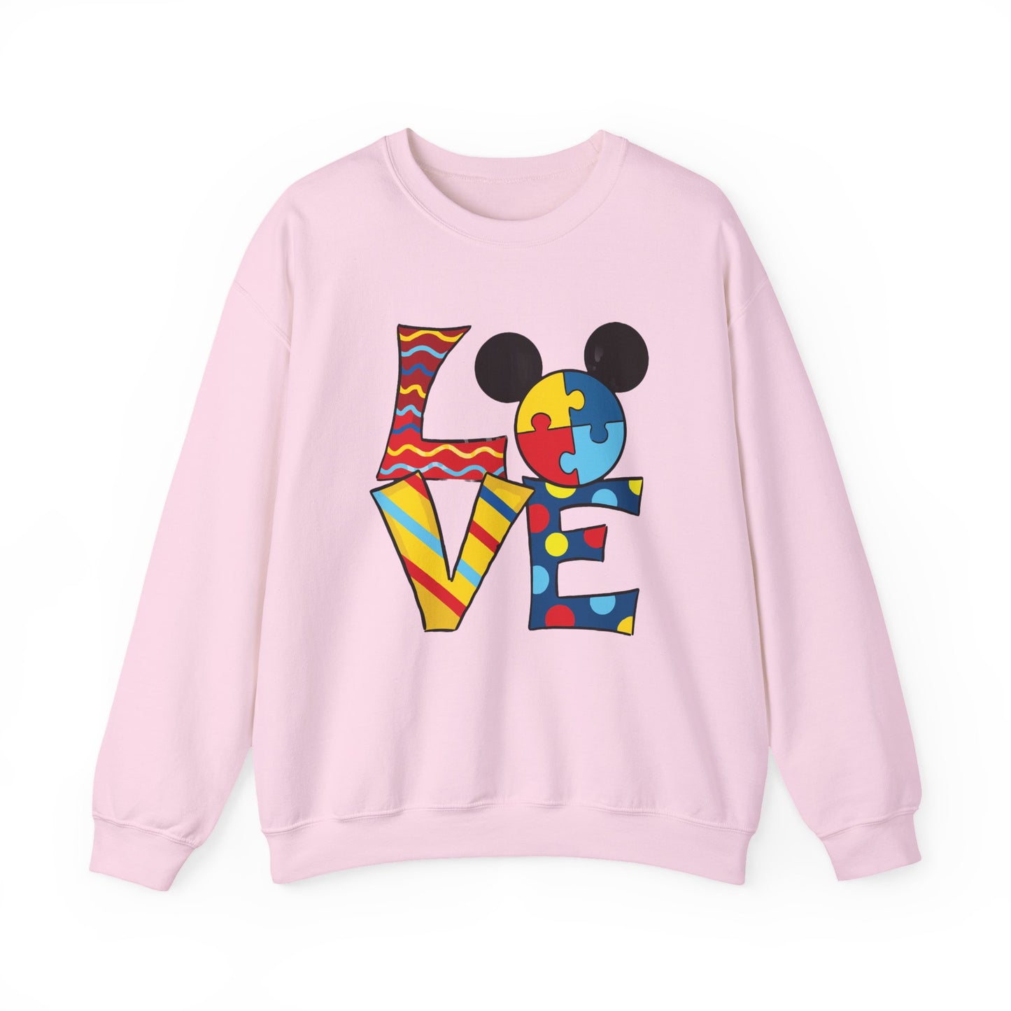 Autism Awareness LOVE Crewneck Sweatshirt