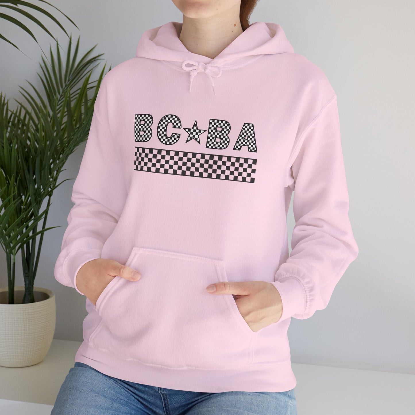 BCBA Star Checkered Hooded Sweatshirt