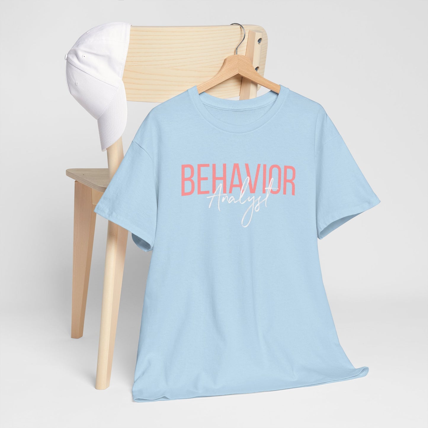 Behavior Analyst Tee — Pink Script Behavioral Science T-Shirt