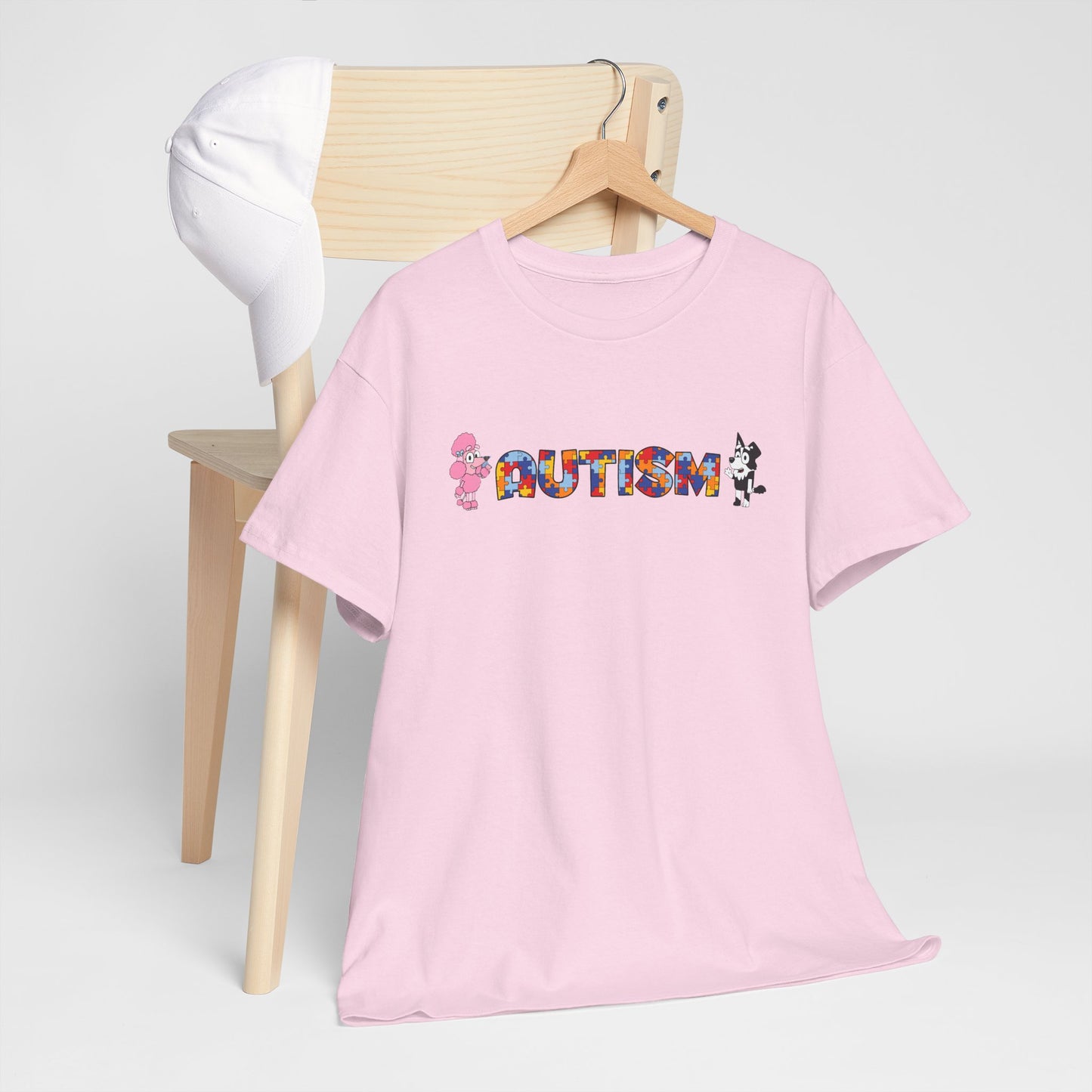 Autism Awareness Puzzle-Pattern T-Shirt