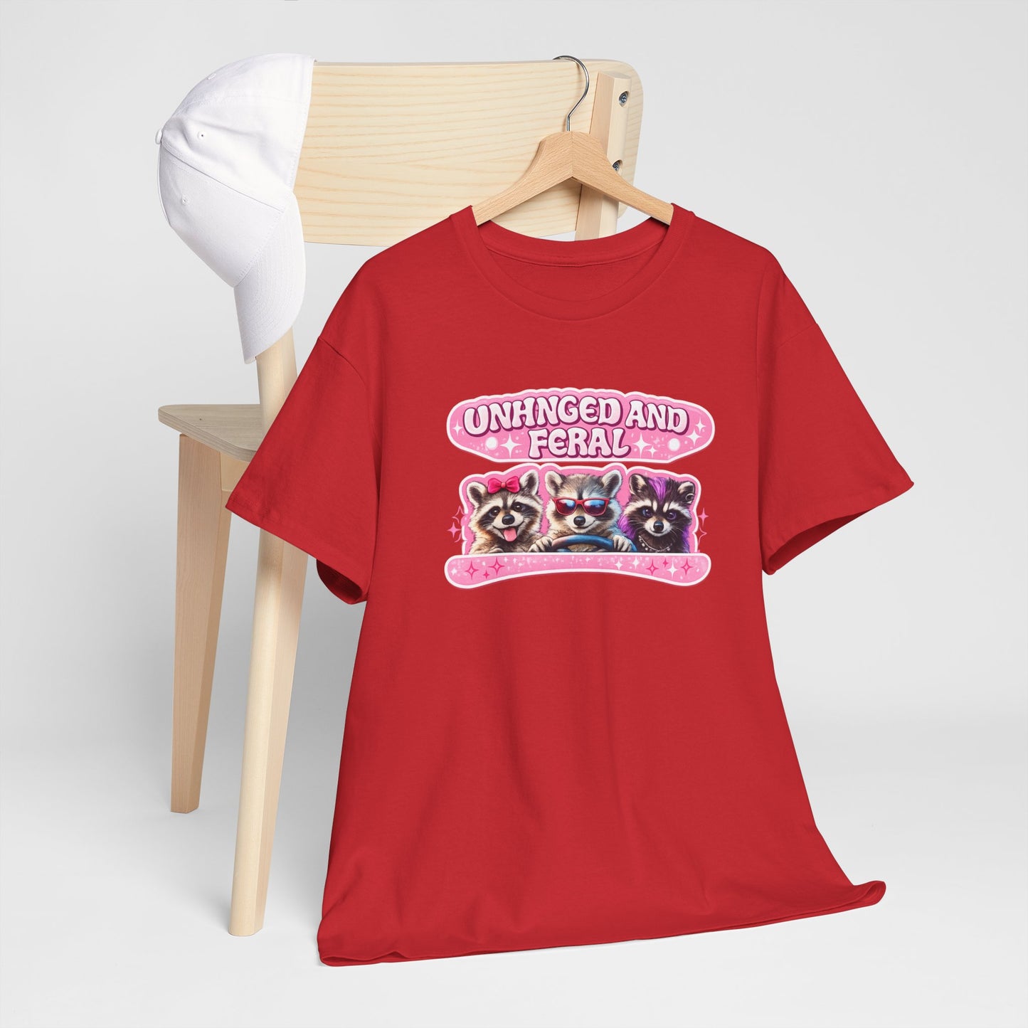 Unhinged and Feral Raccoon Tee