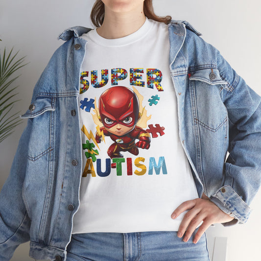 Autism Superhero T-Shirt — "Super Autism" Puzzle Piece Kids Tee