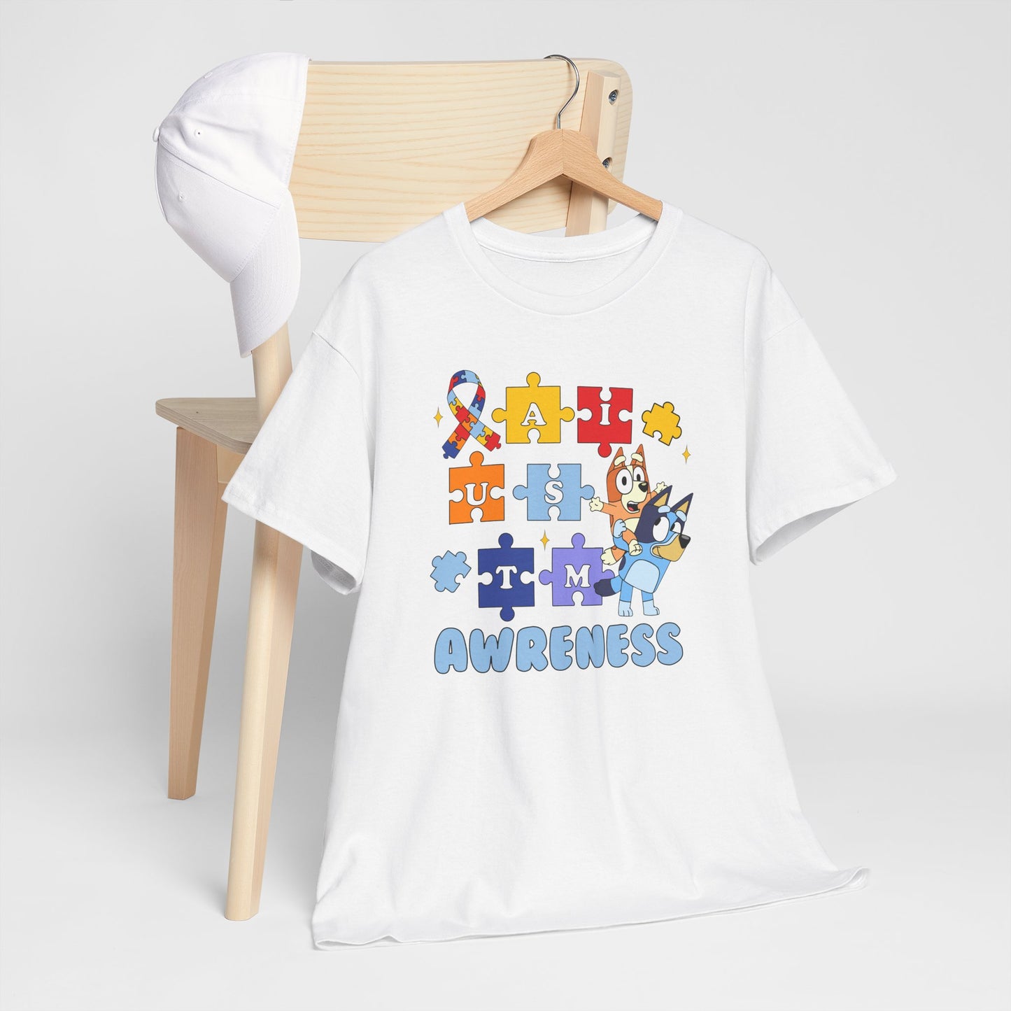 Autism Awareness Puzzle Tee - "I Am Awareness" Support Shirt