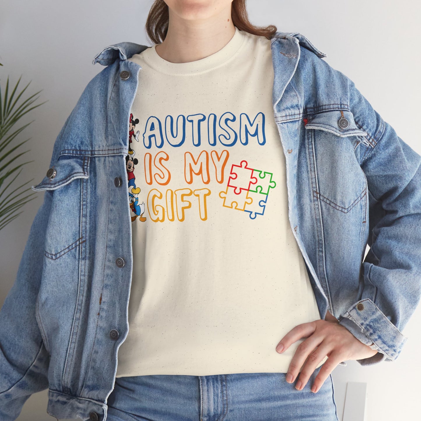 Autism Is My Gift T-Shirt — Colorful Puzzle Piece Awareness Tee