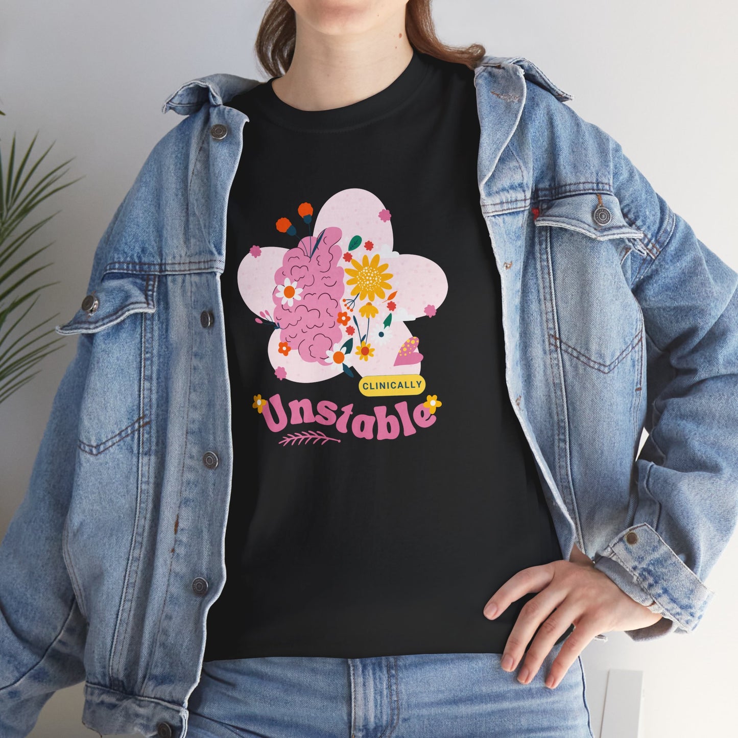 Colorful Unstable Unisex Heavy Cotton Tee - Fun Graphic T-Shirt for Every Occasion