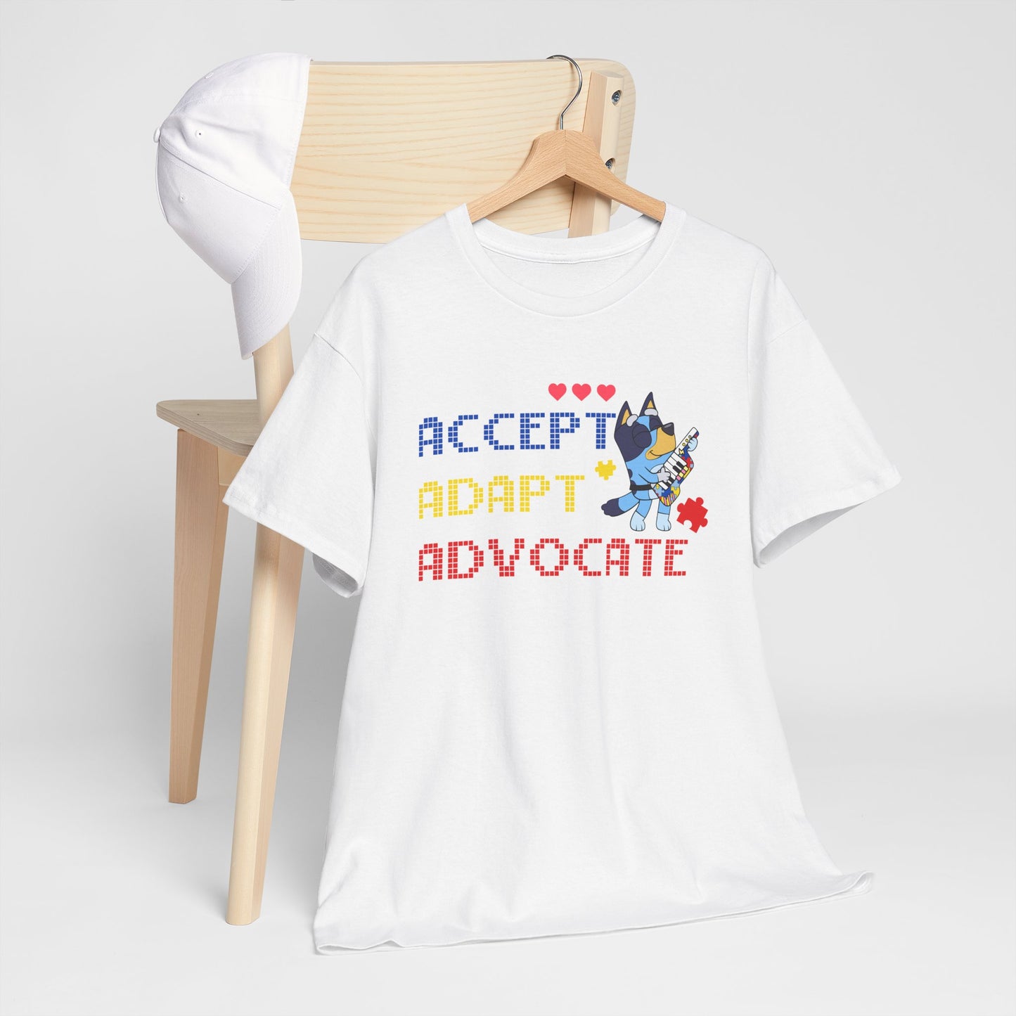 Accept Adapt Advocate Tee — Support & Advocacy Graphic T‑Shirt