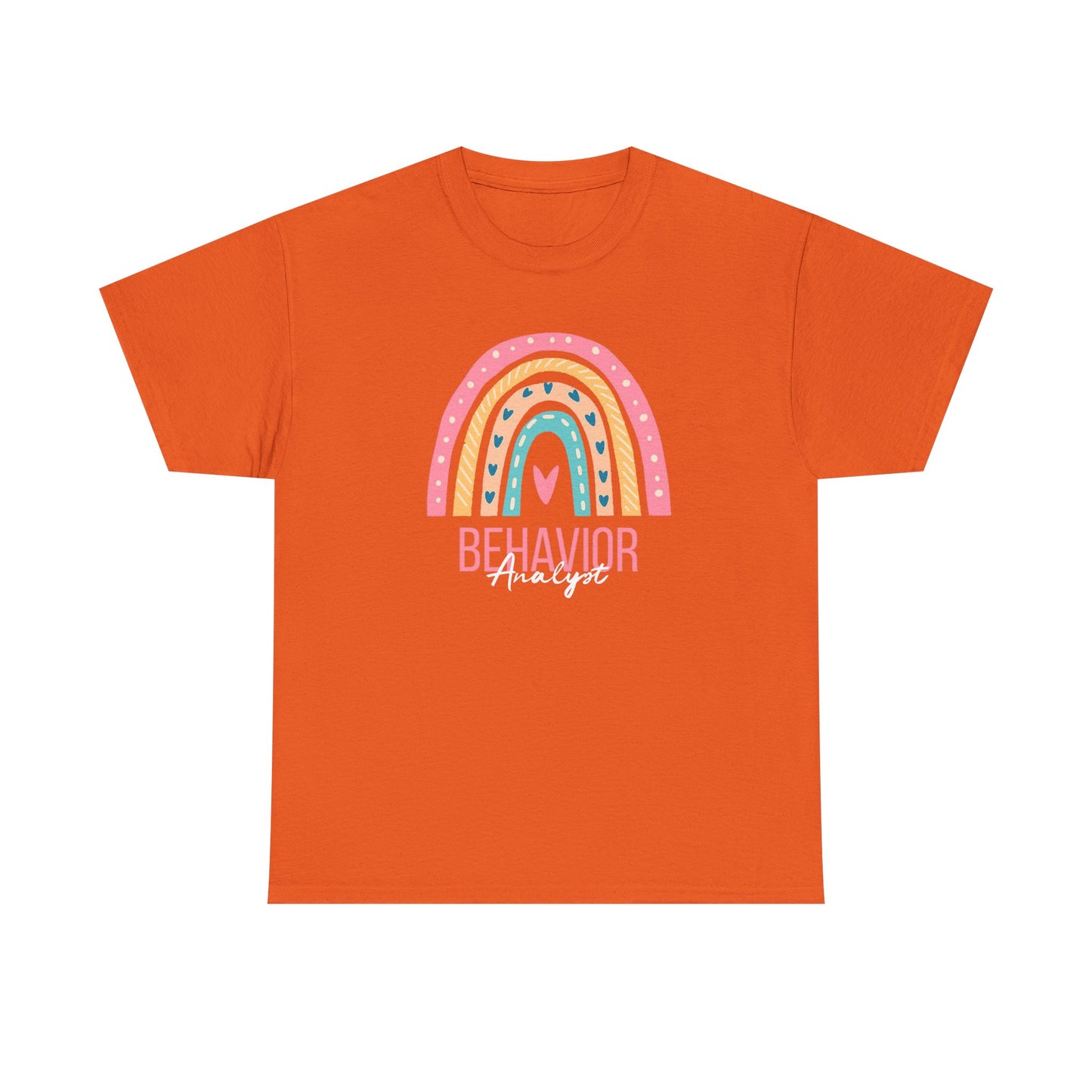 Behavior Analyst Rainbow T-Shirt – Cute Pastel ABA Tee for Teachers & Therapists