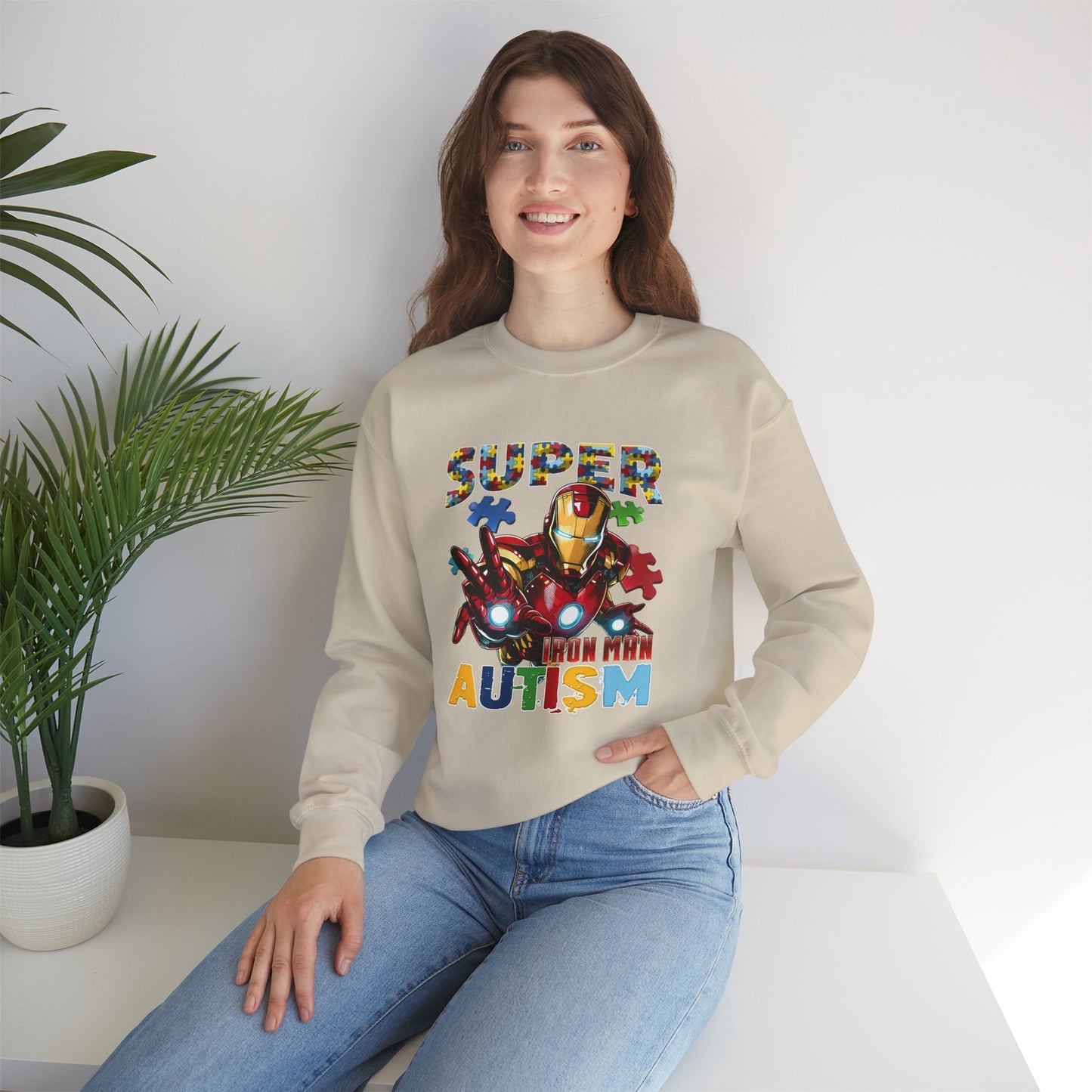 Autism Awareness Iron Hero Sweatshirt