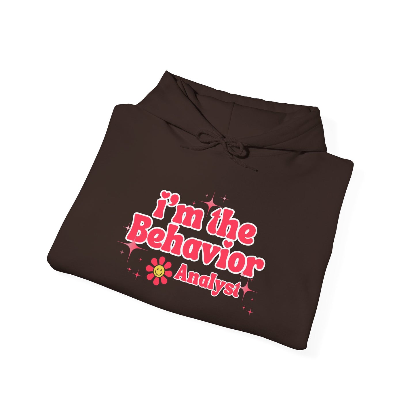 Behavior Analyst Hoodie — “I’m the Behavior Analyst” Retro Floral Design