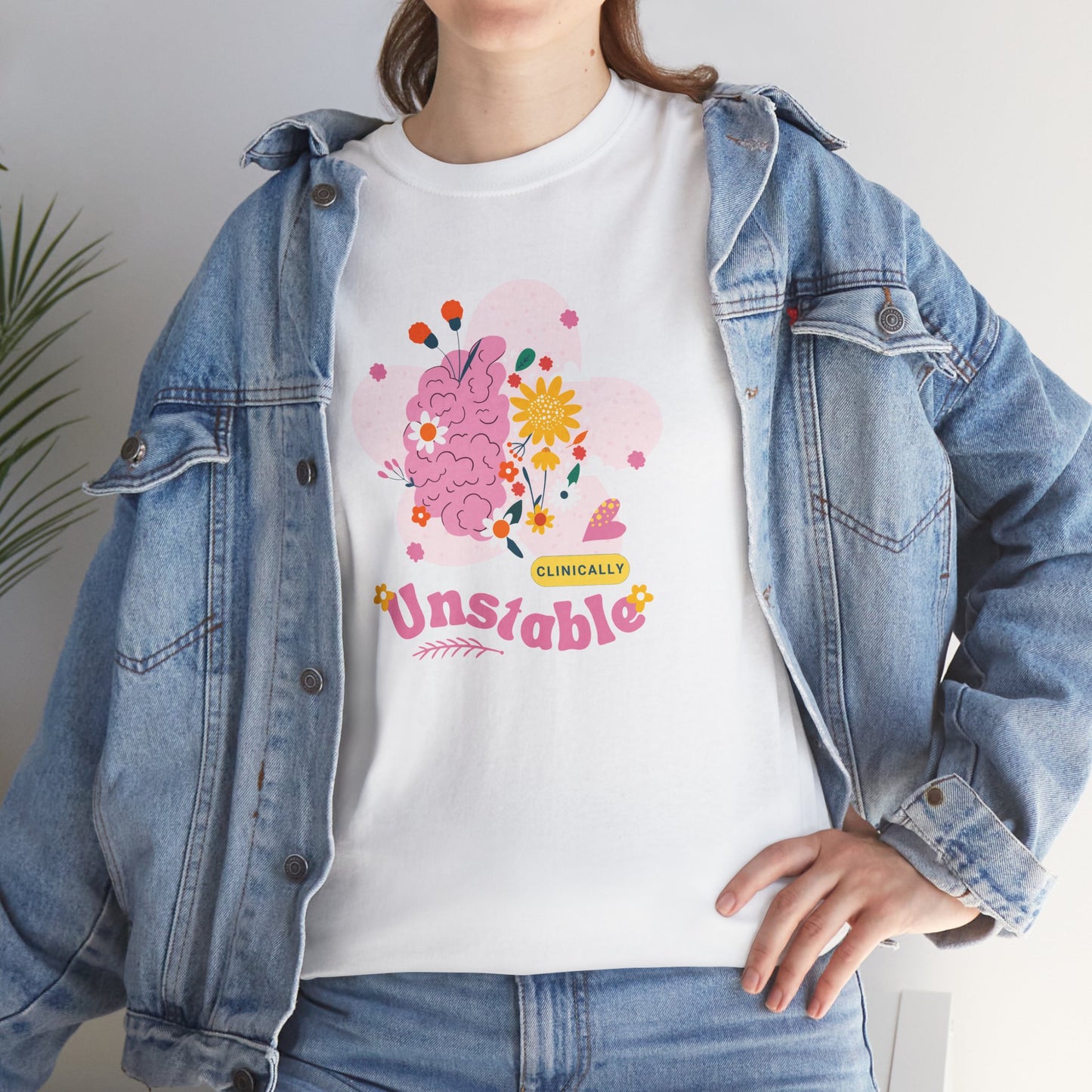 Colorful Unstable Unisex Heavy Cotton Tee - Fun Graphic T-Shirt for Every Occasion