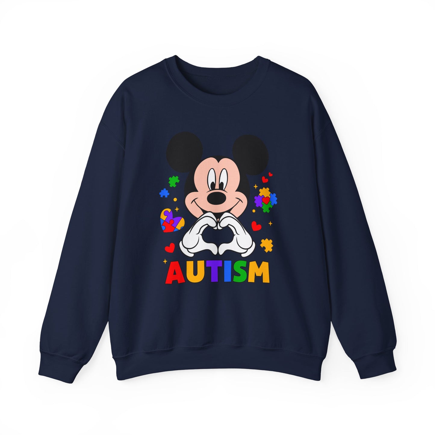 Autism Awareness Cartoon Crewneck Sweatshirt