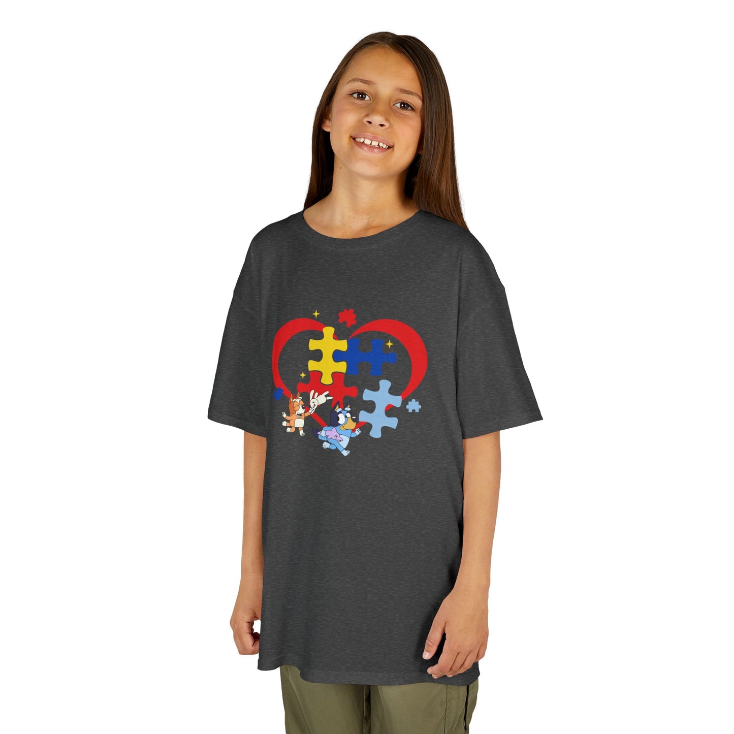Kids Autism Puzzle Heart T-Shirt