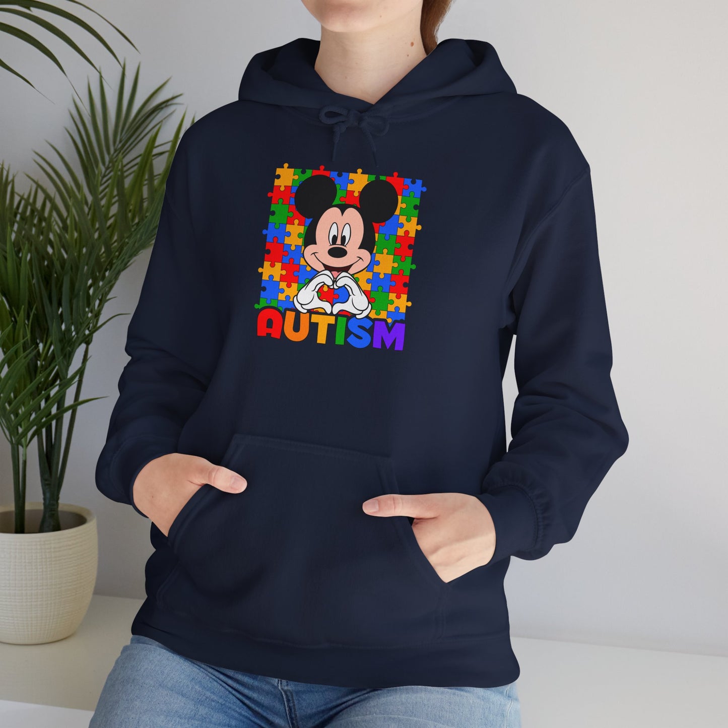 Autism Puzzle Heart Hoodie — Colorful Awareness Pullover