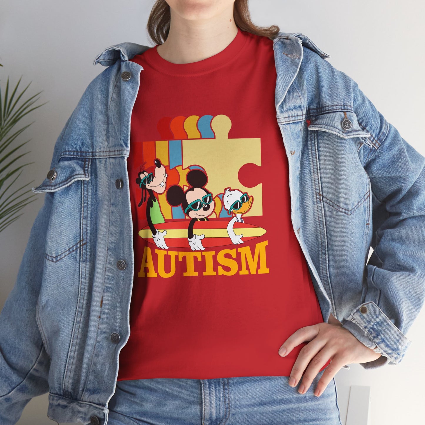 Autism Awareness Tee — Colorful Puzzle & Playful Characters Design
