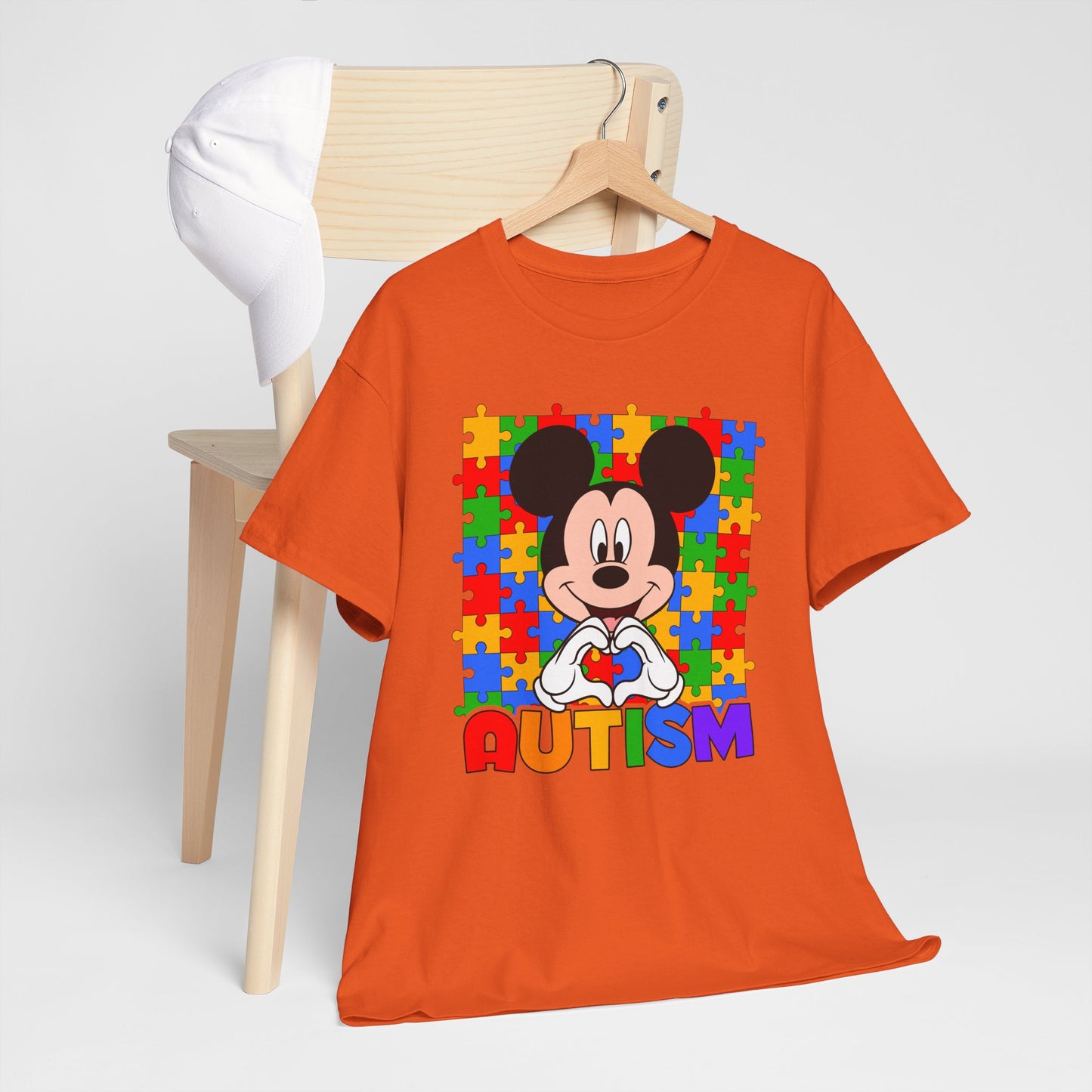 Autism Awareness T-Shirt — Colorful Puzzle Heart Design
