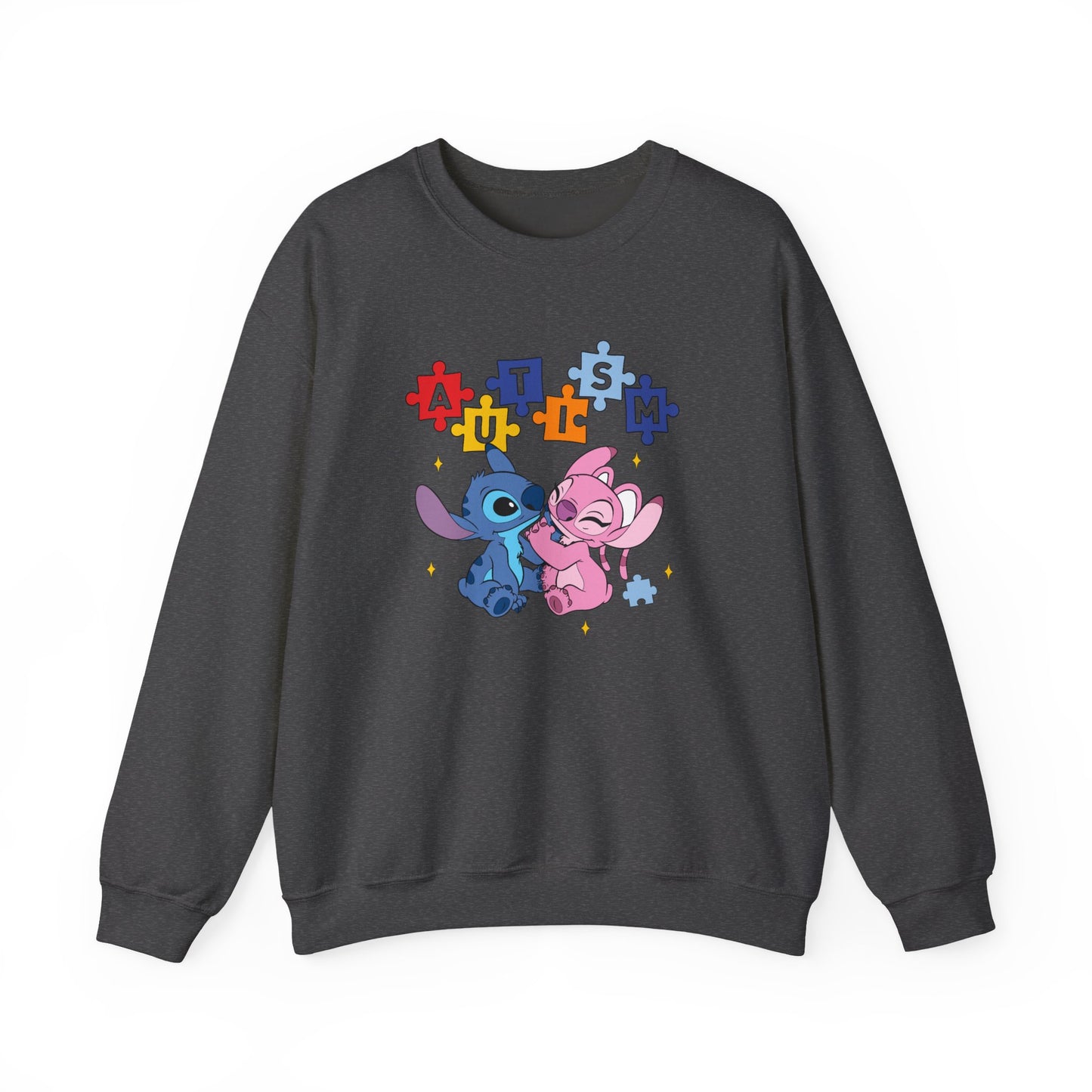 Autism Puzzle Stitch Crewneck Sweatshirt