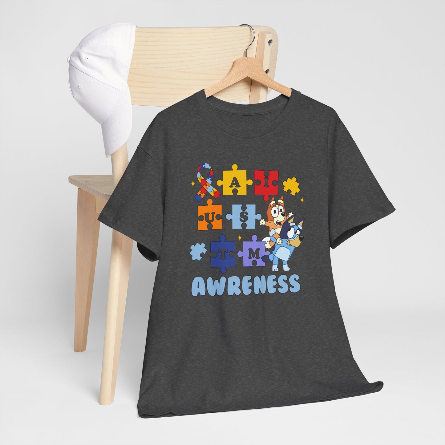 Autism Awareness Puzzle Tee - "I Am Awareness" Support Shirt