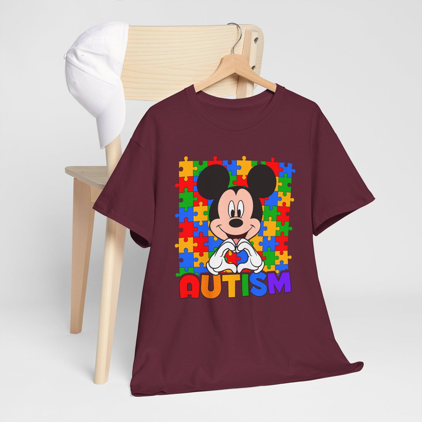 Autism Awareness T-Shirt — Colorful Puzzle Heart Design